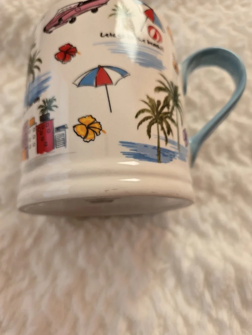 Grace Teaware ALOHA Mug, "Let's Go To The Beach" - Picture 7 of 9